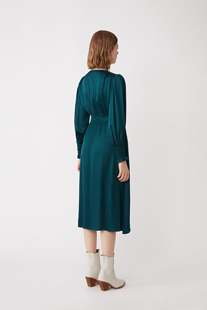 Carmen Buttoned Midi Dress
