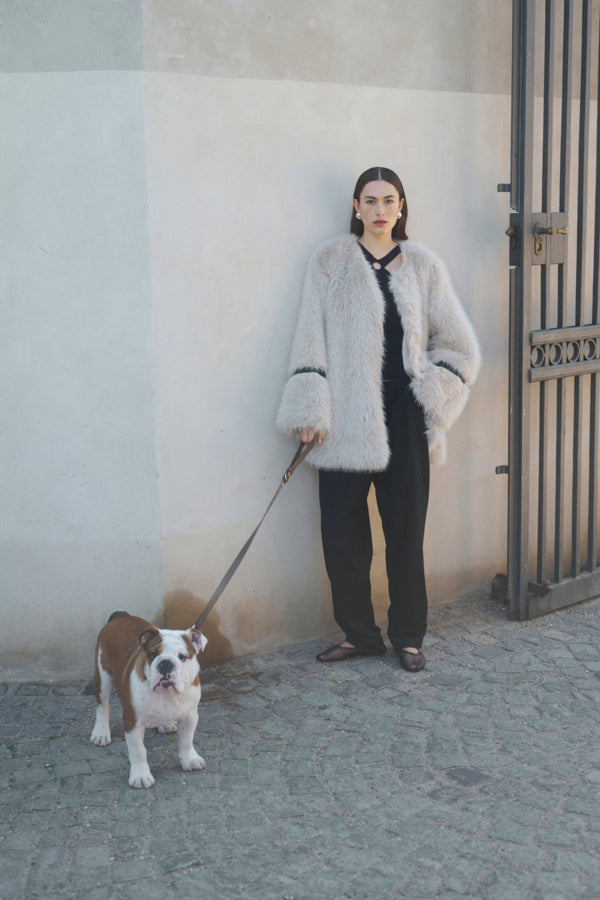 Perly Faux Fur Coat - KBS