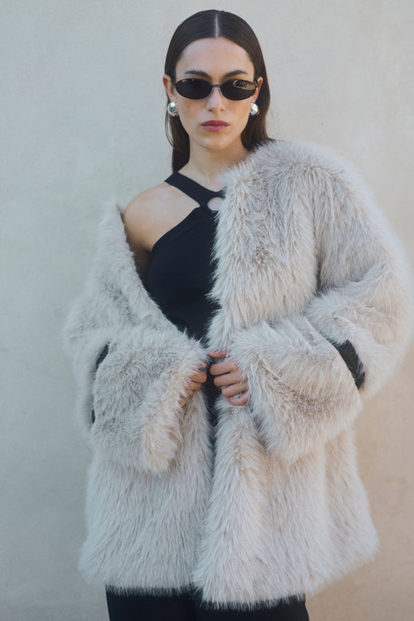 Perly Faux Fur Coat - KBS