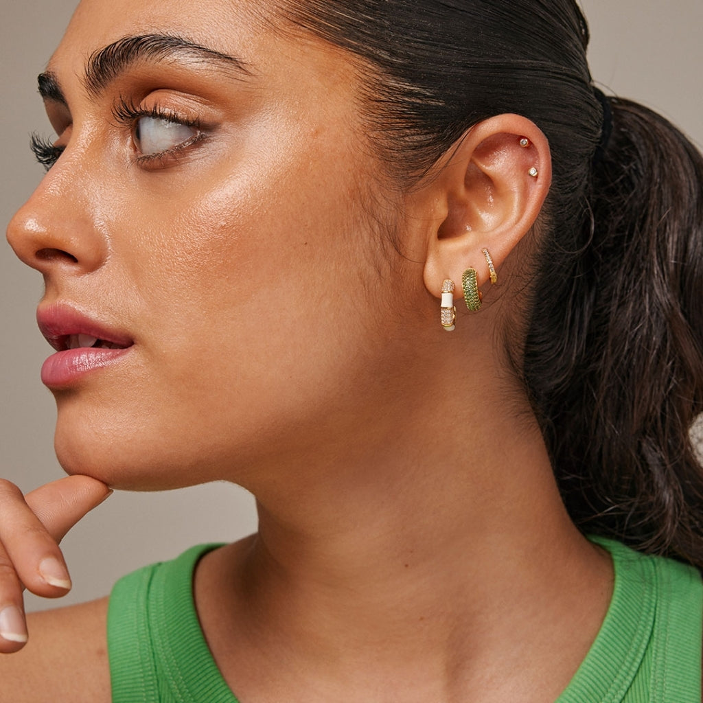 Oline Earrings - Cream - Enamel Copenhagen