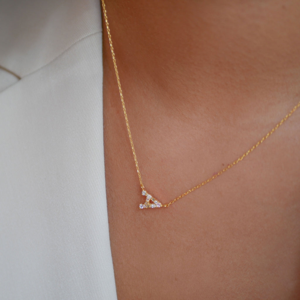My Name - Initial Necklace - Enamel Copenhagen