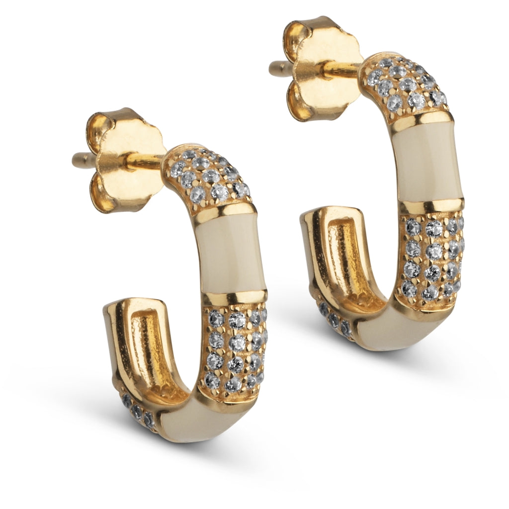 Oline Earrings - Cream - Enamel Copenhagen