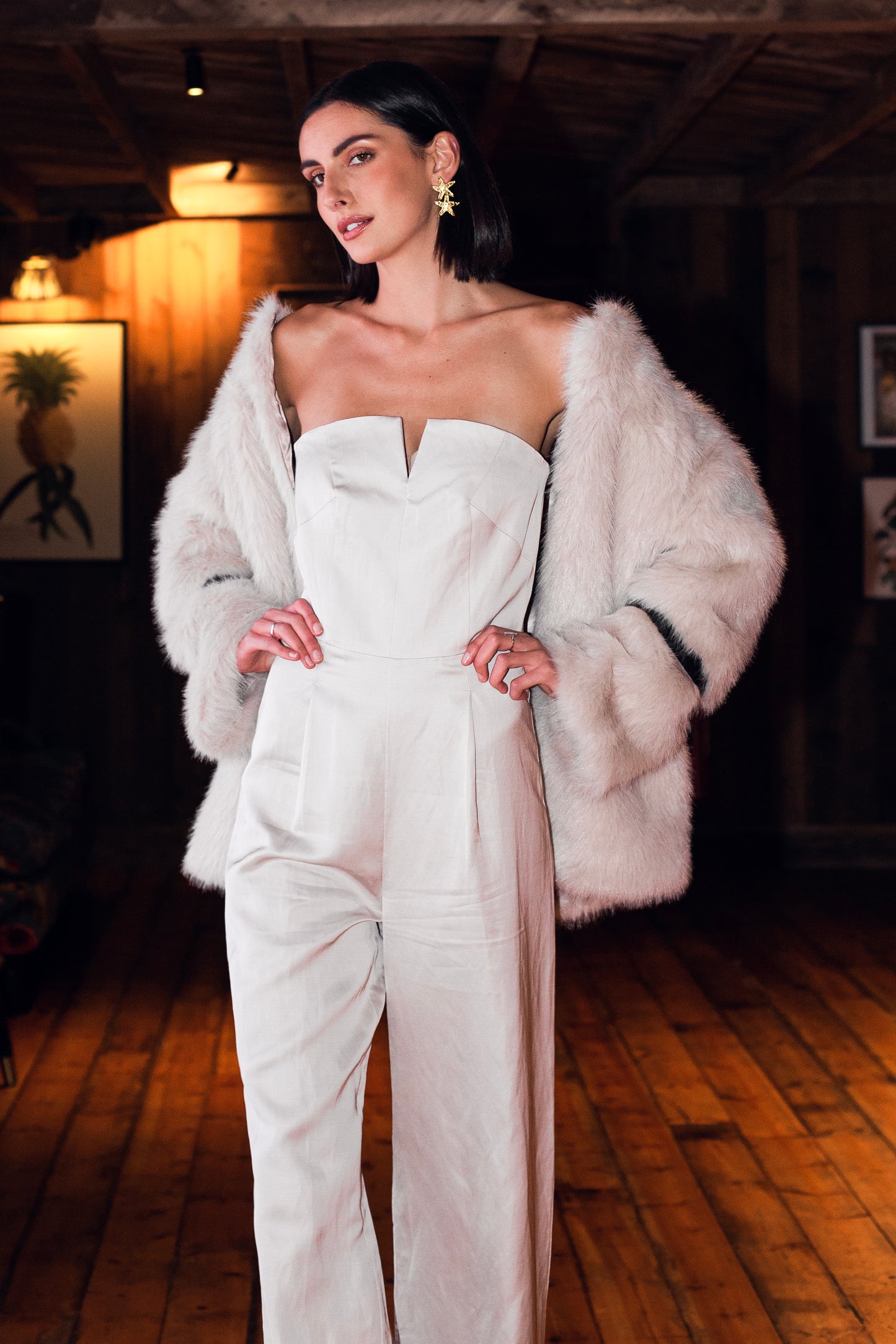 Perly Faux Fur Coat - KBS