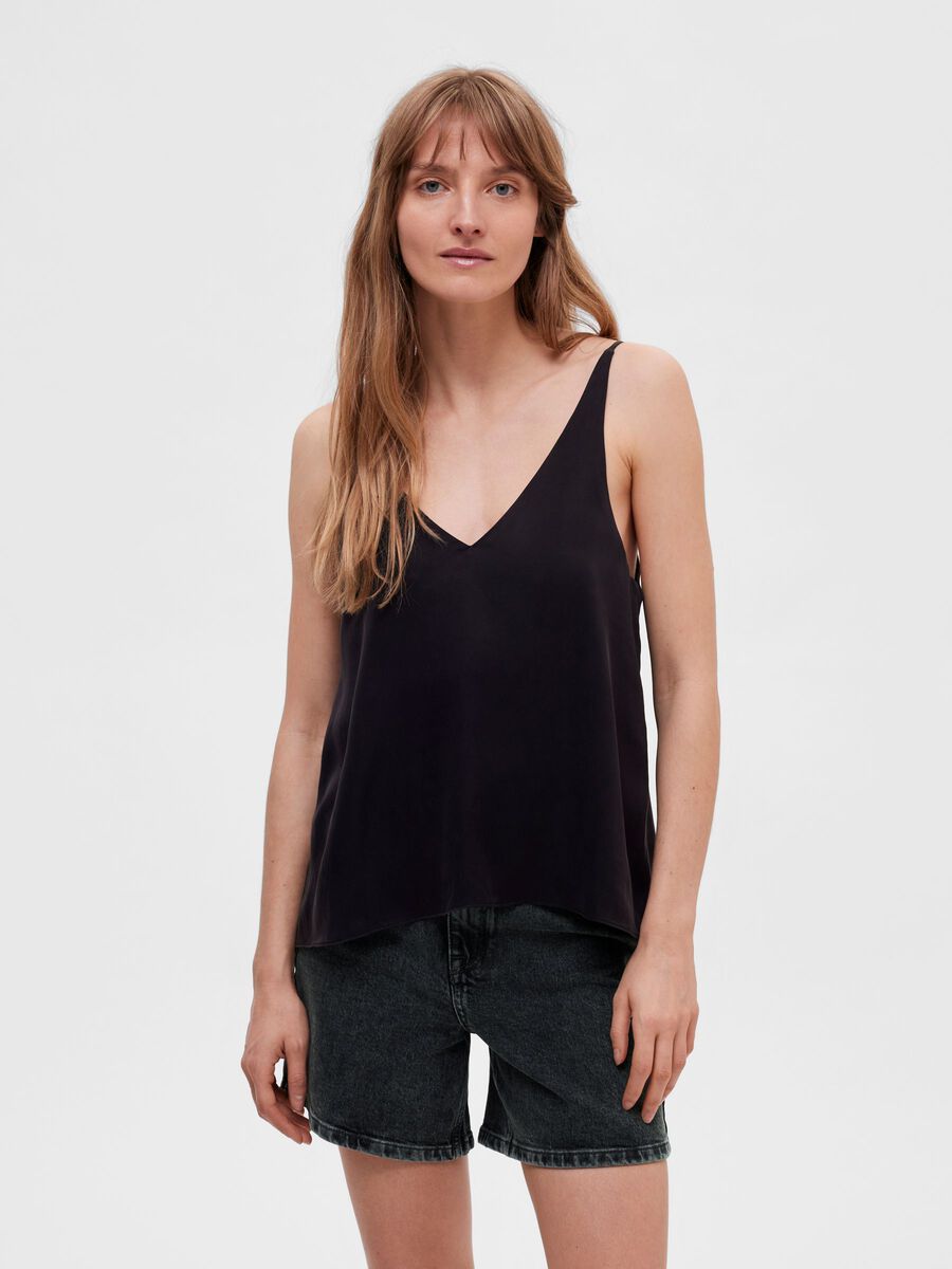 Laila Cupro Strap Cami - Selected Femme