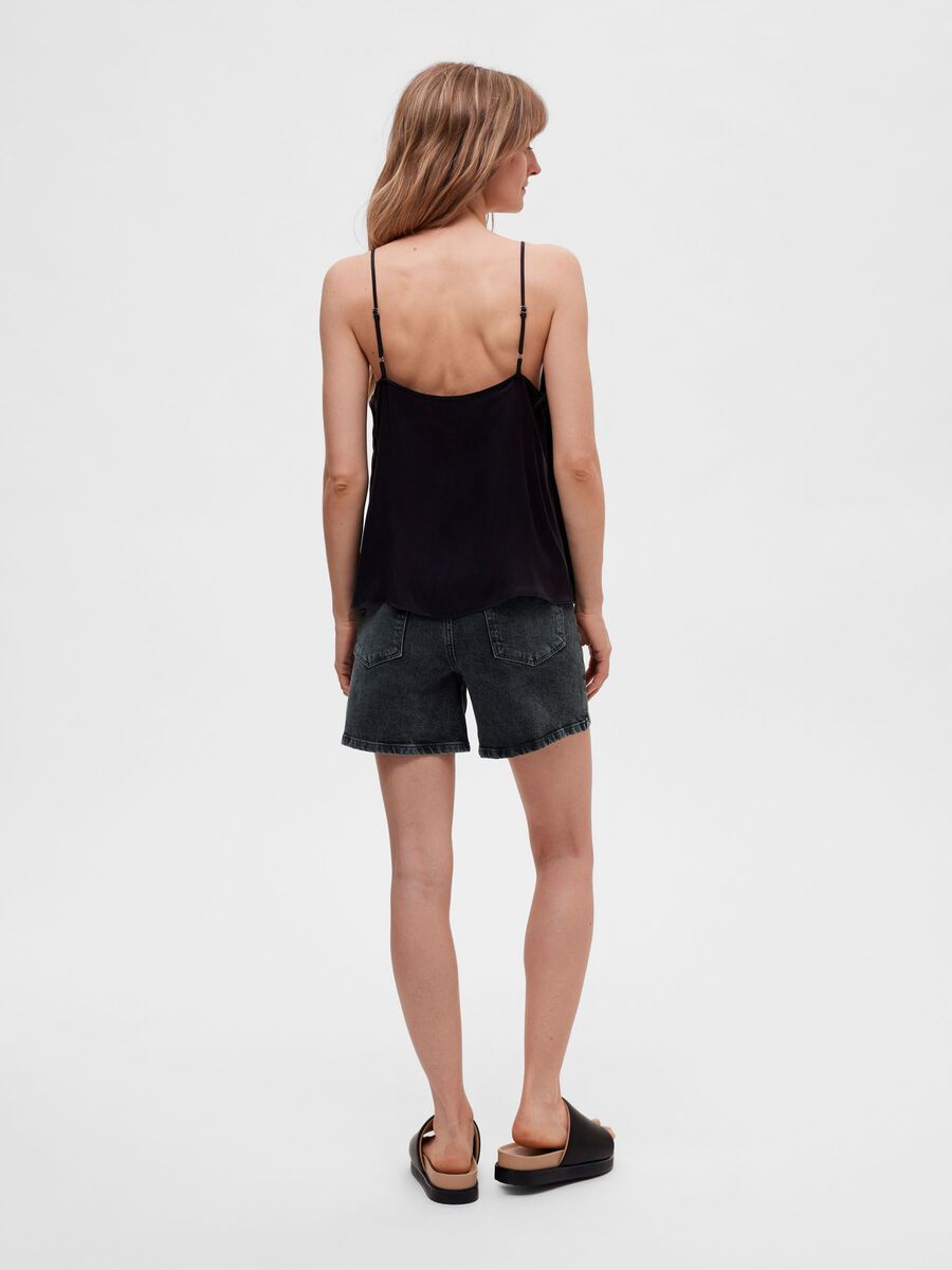 Laila Cupro Strap Cami - Selected Femme