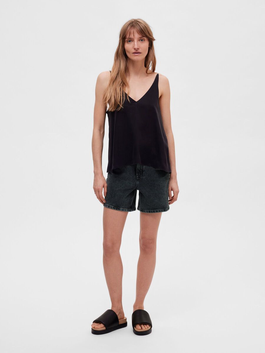 Laila Cupro Strap Cami - Selected Femme