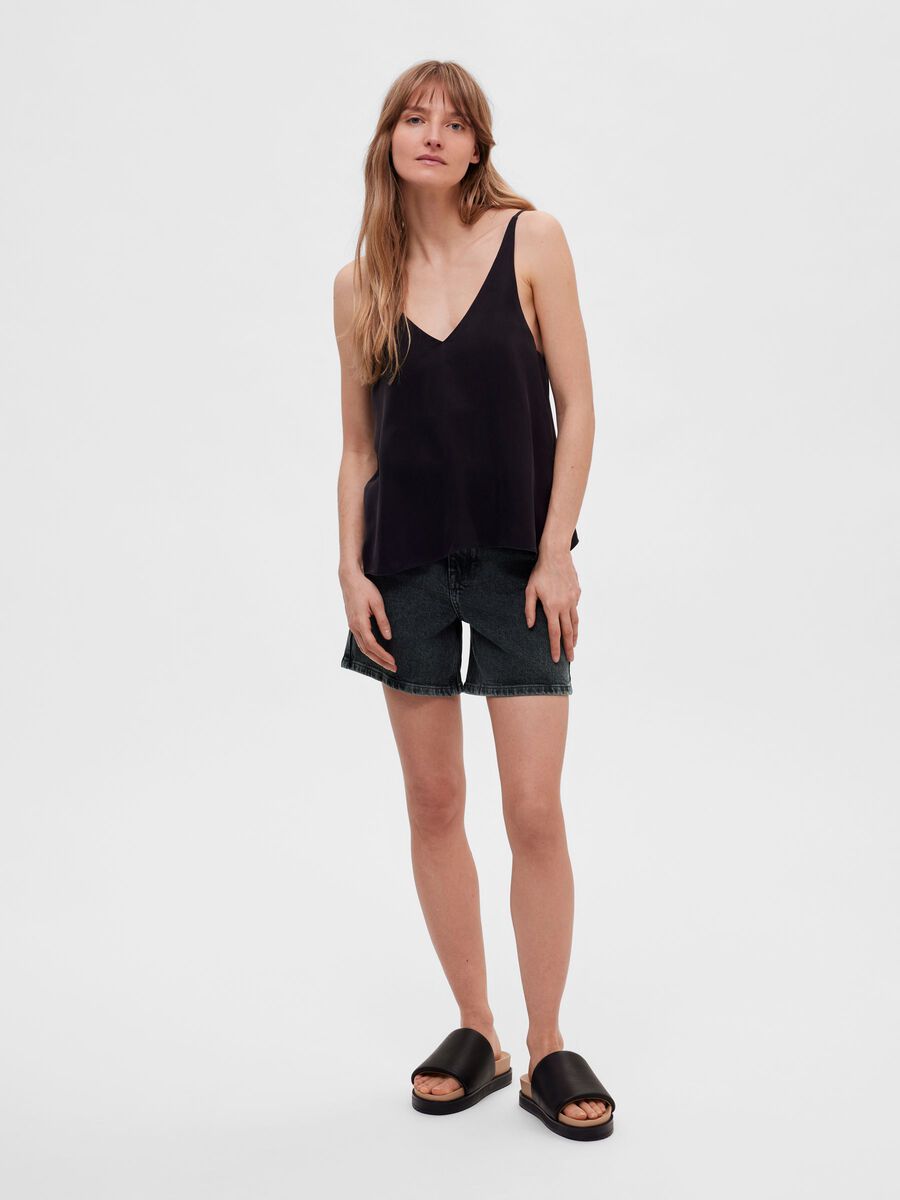 Laila Cupro Strap Cami - Selected Femme