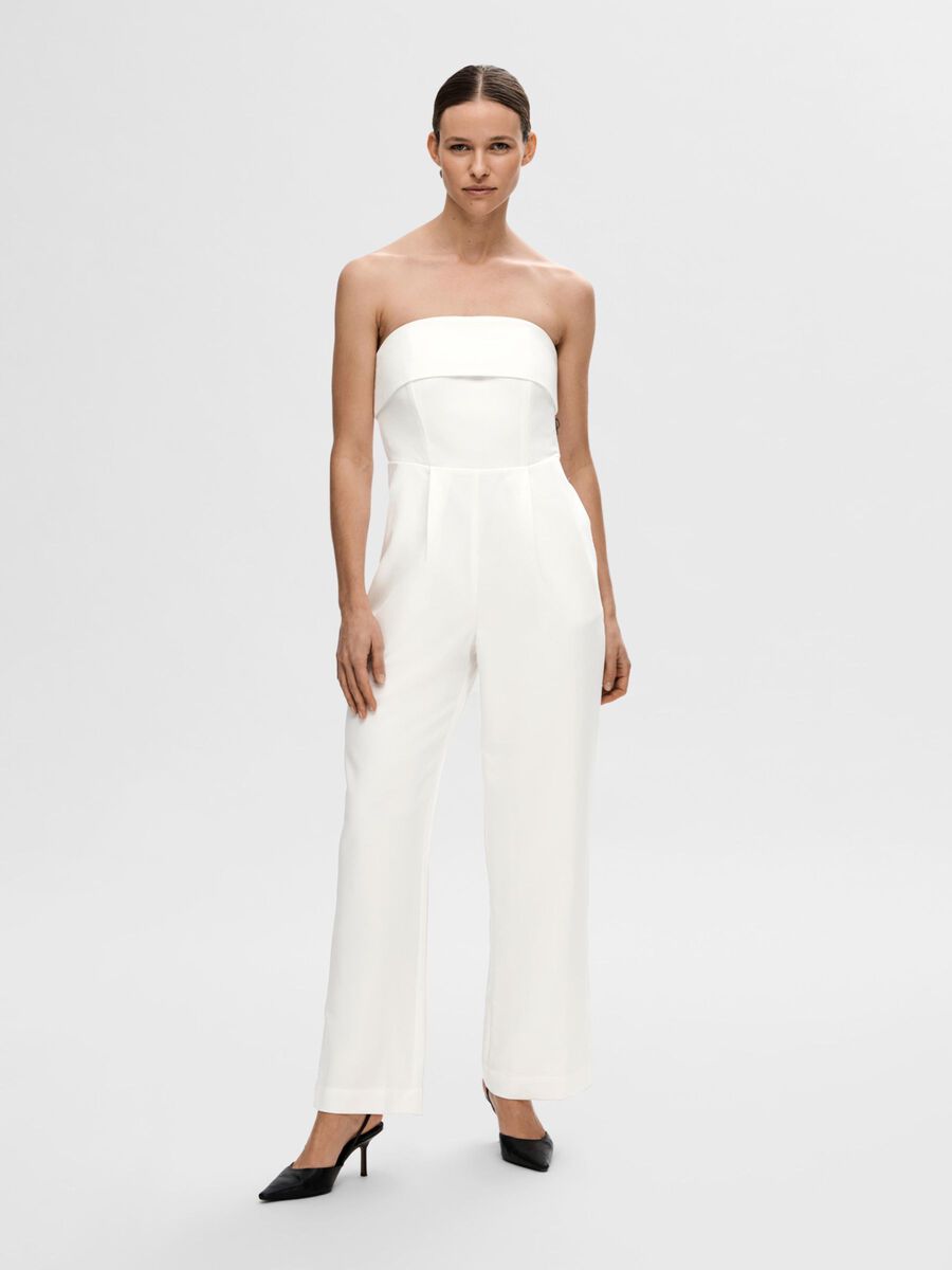 Vinelle Jumpsuit (White) - Selected Femme