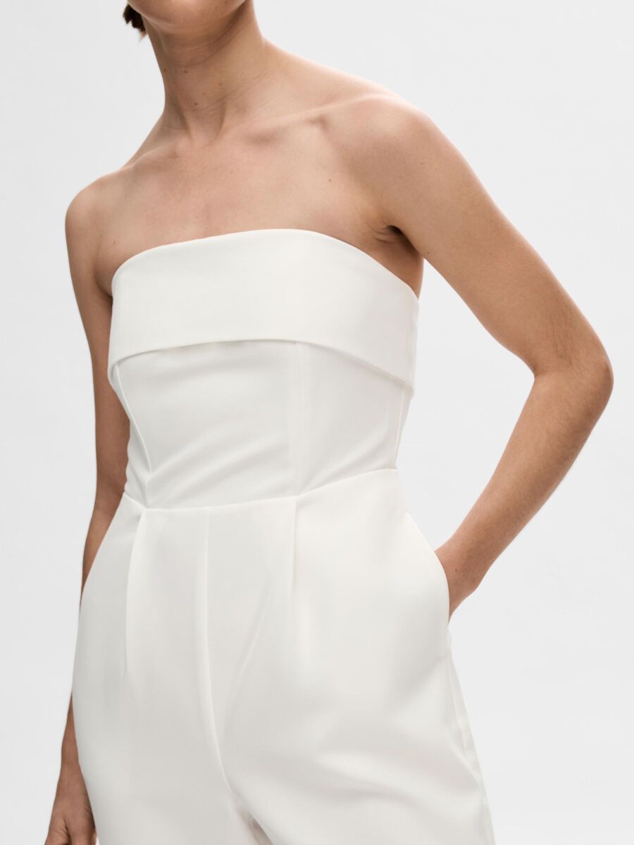Vinelle Jumpsuit (White) - Selected Femme