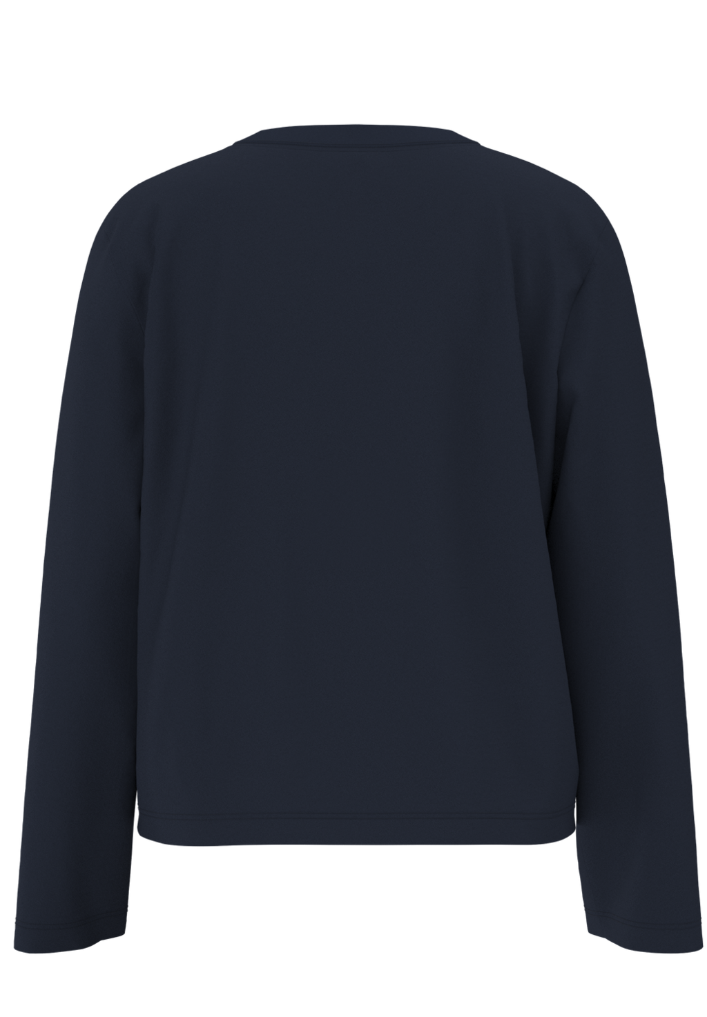 ESSENTIAL BOXY LS TEE - SELECTED FEMME (NAVY)