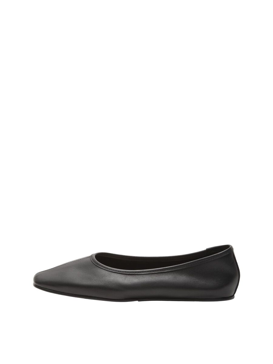 LEATHER BALLET FLAT - SELECTED FEMME