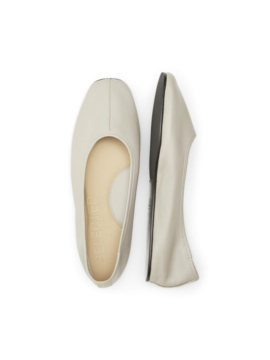 Leather Ballet Flats - Selected Femme