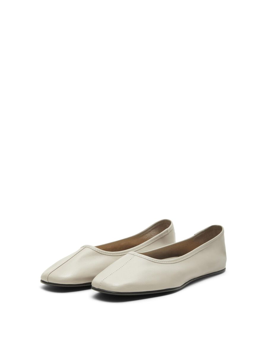 Leather Ballet Flats - Selected Femme