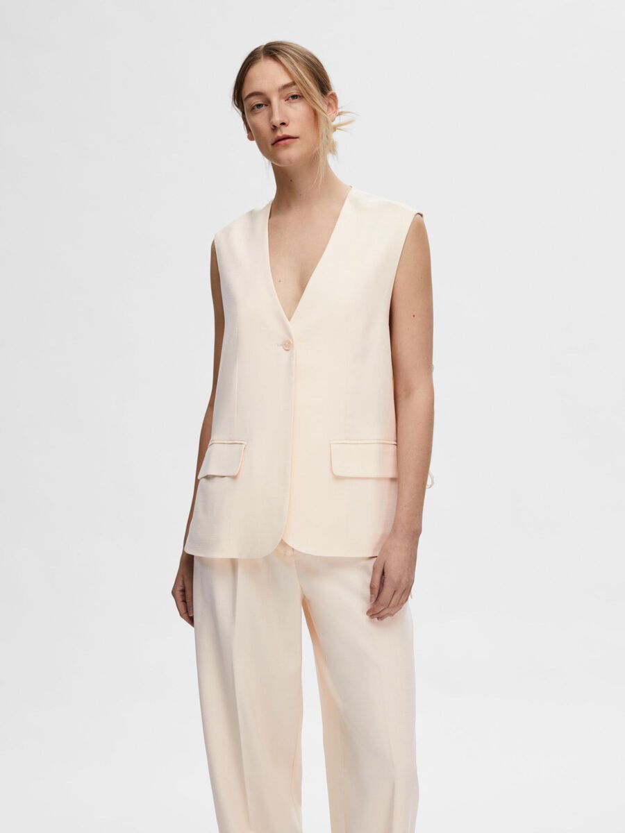 Long Oversized Waistcoat - Selected Femme