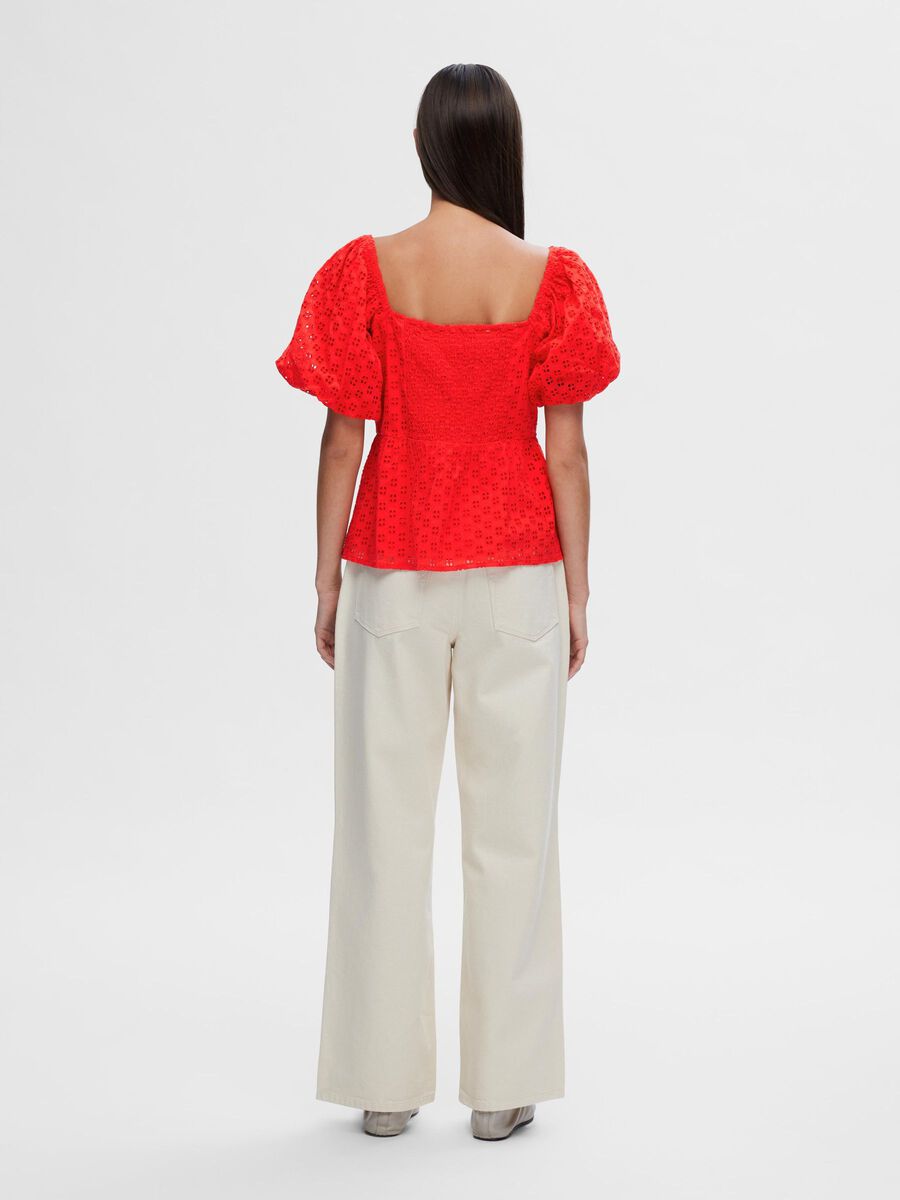 Broiderie Top - Selected Femme