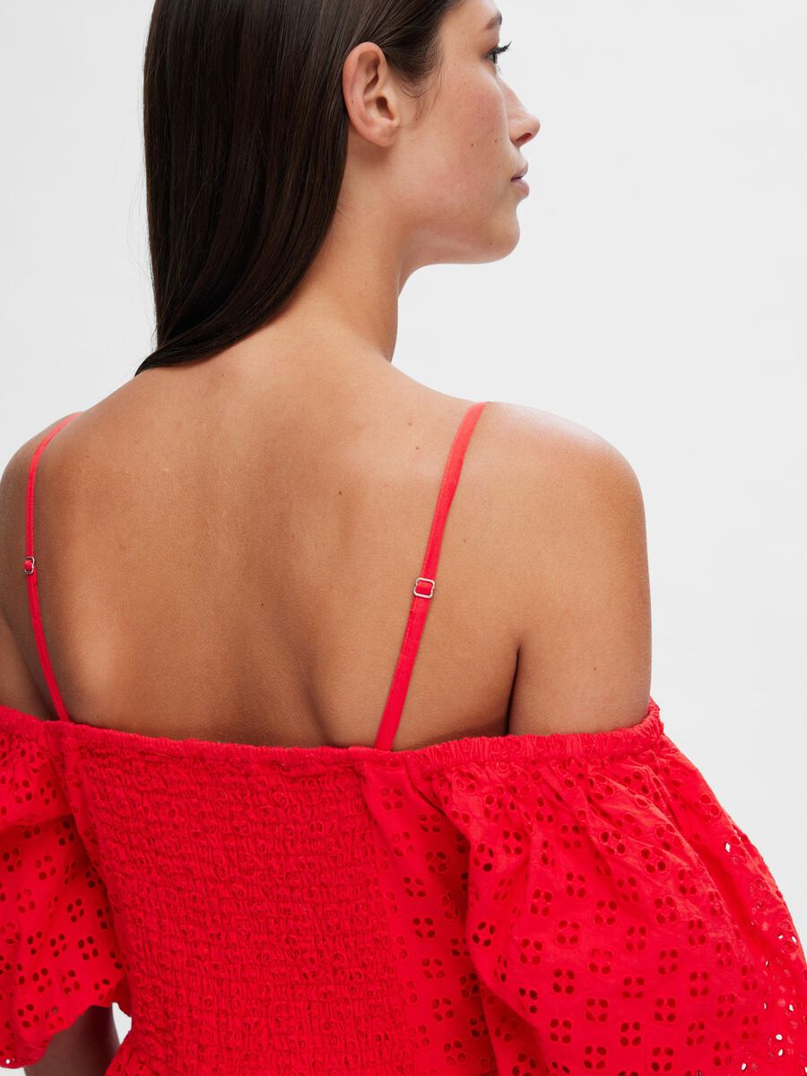 Broderie Dress - Selected Femme