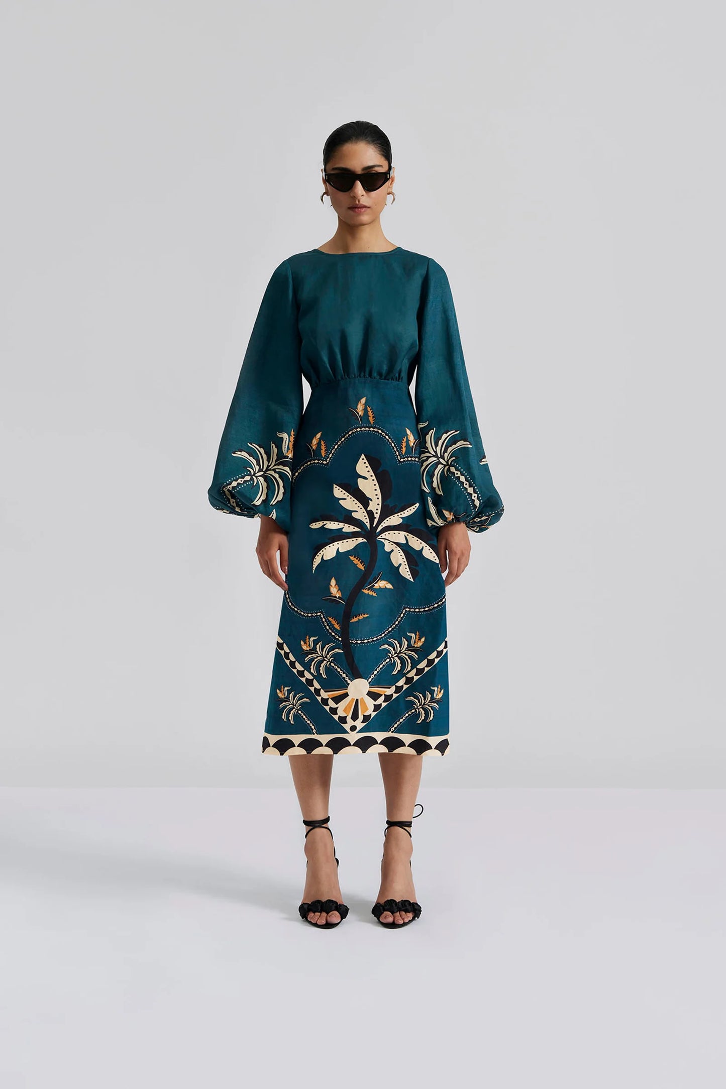 Zia Midi Dress - Desert Palm - Malina