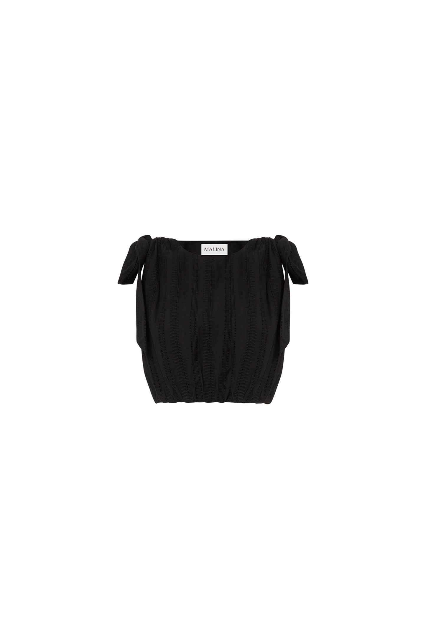 Kala Embroidered Cotton Cropped Top - Malina
