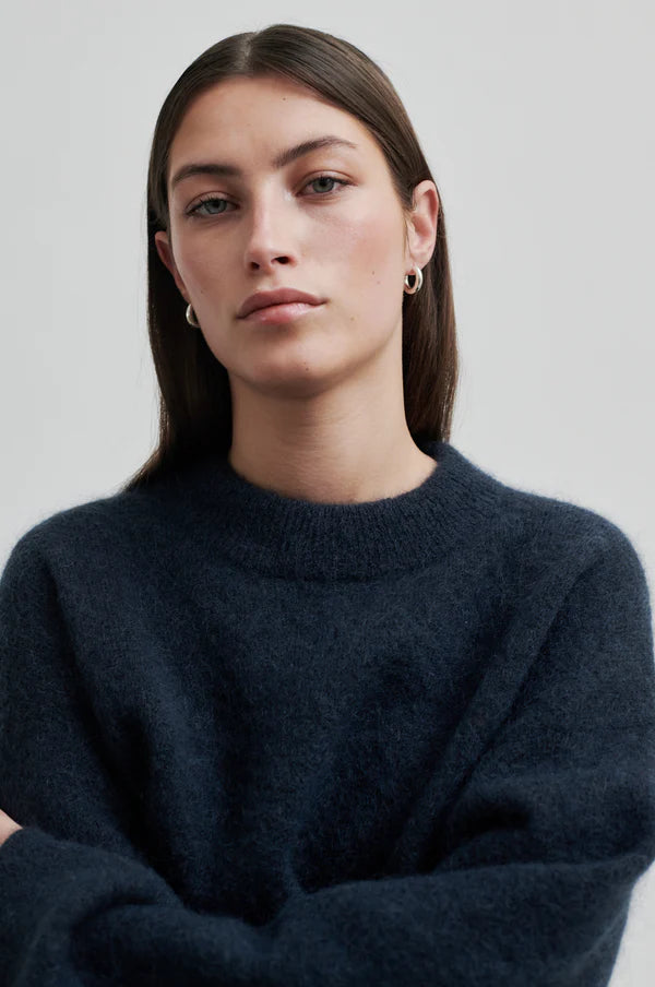Brook Knit Drop Shoulder O-Neck - Second Female