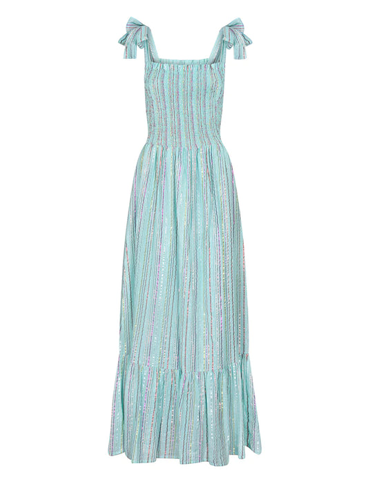 Clary stripe maxi dress - Stardust