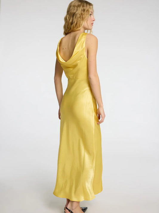 SLFSELENE MIDI COWL DRESS