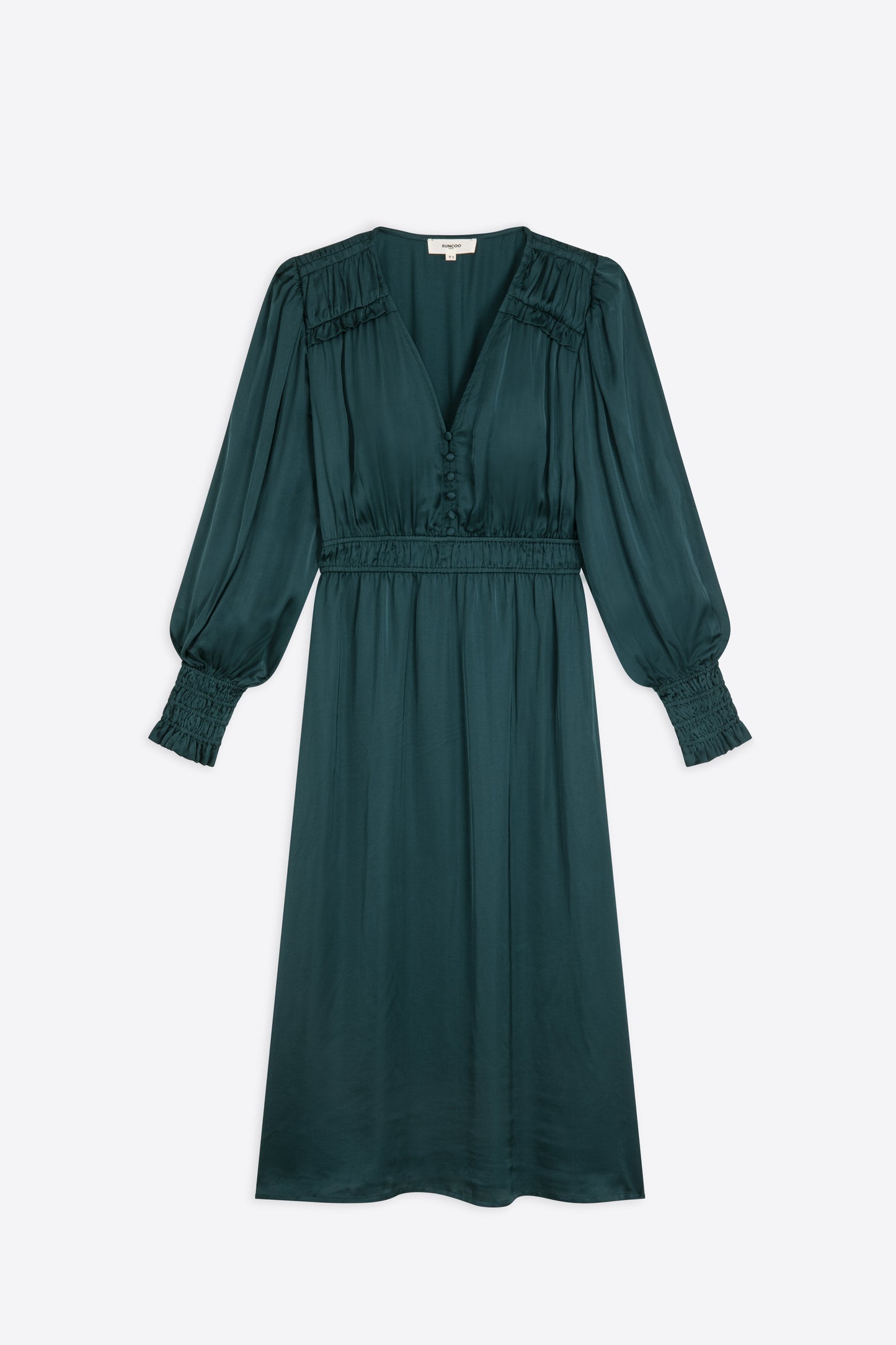 Carmen Buttoned Midi Dress