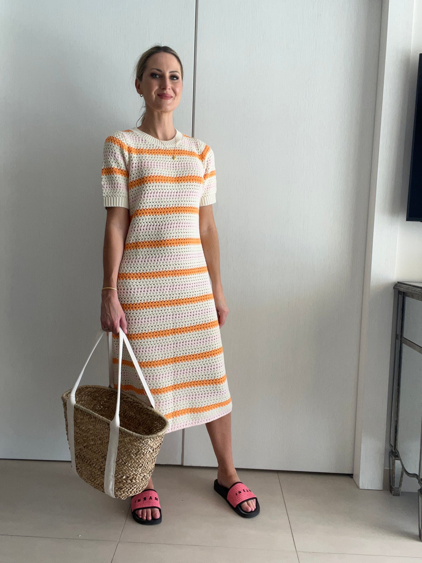 Alby SS long knit dress - Selected Femme