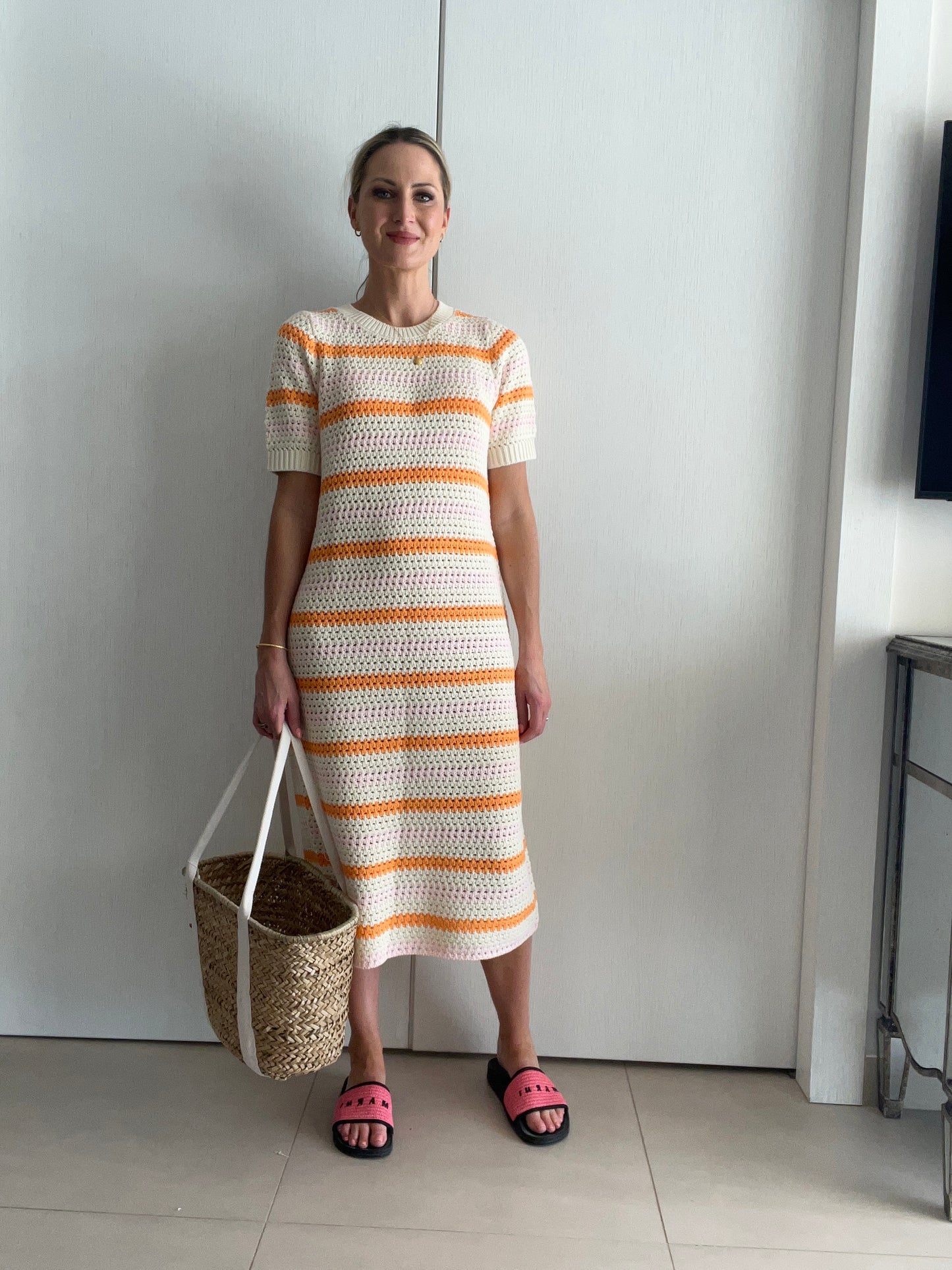 Alby SS long knit dress - Selected Femme