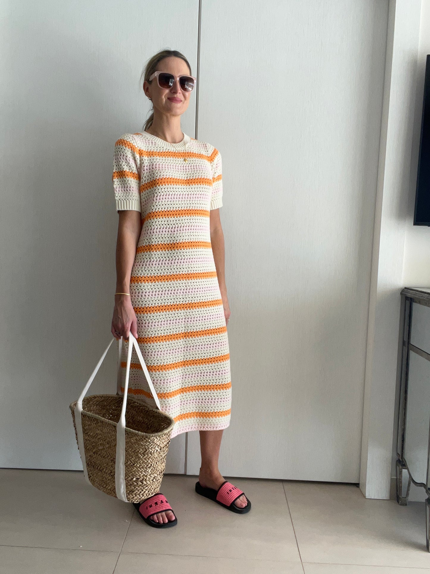 Alby SS long knit dress - Selected Femme