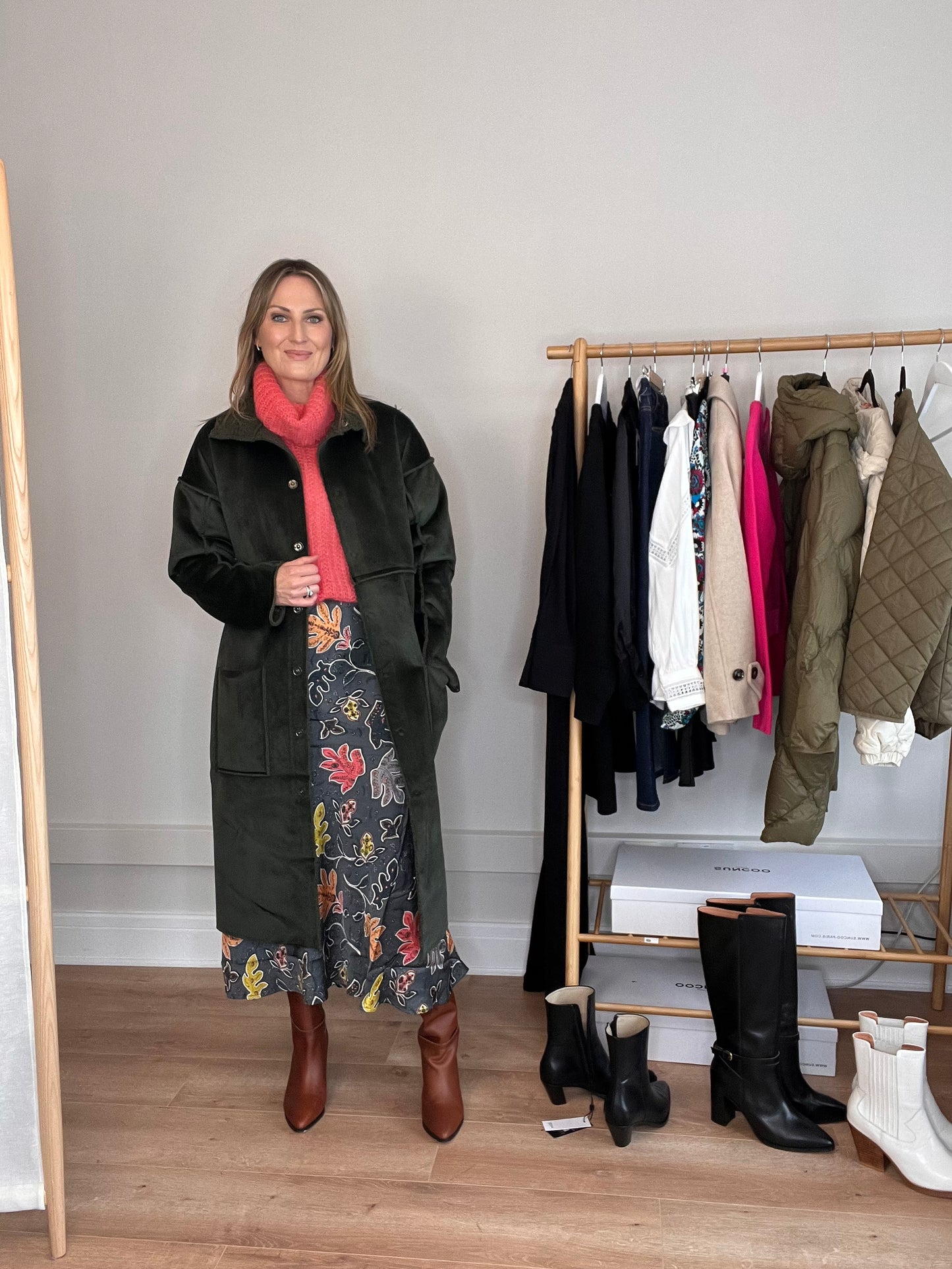 Belle Faux Sherling Coat