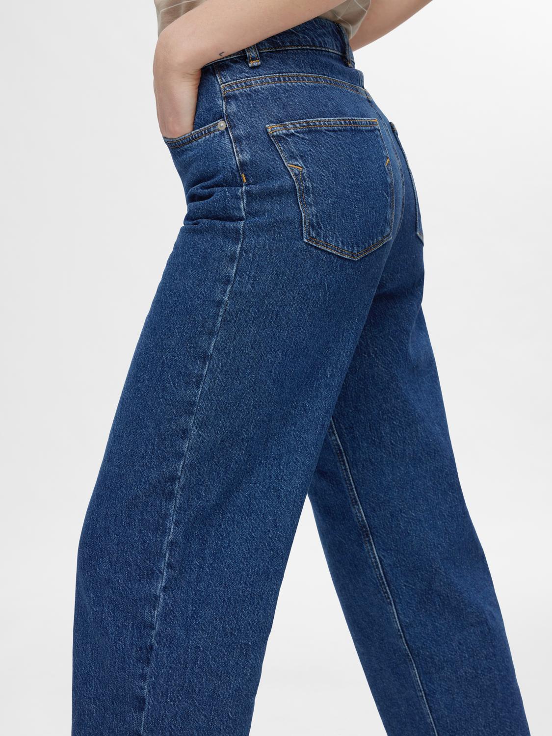 SLFCLAIR HIGH WAIST STRAIGHT CROP JEANS - SELECTED FEMME
