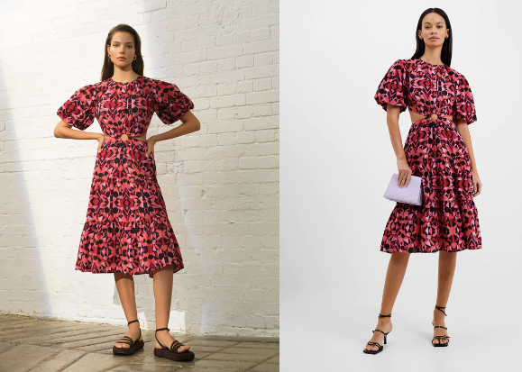 Felicity Puff Sleeve Dress - French Connection