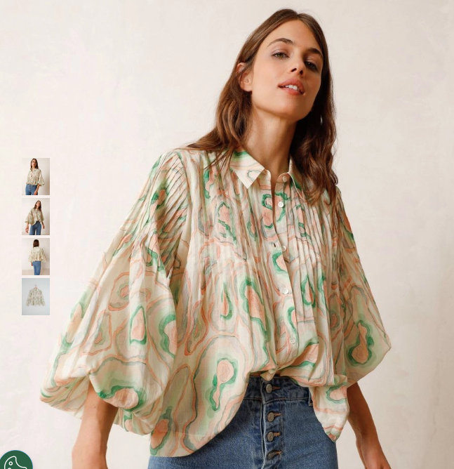 Geodas Blouse - Indi & Cold