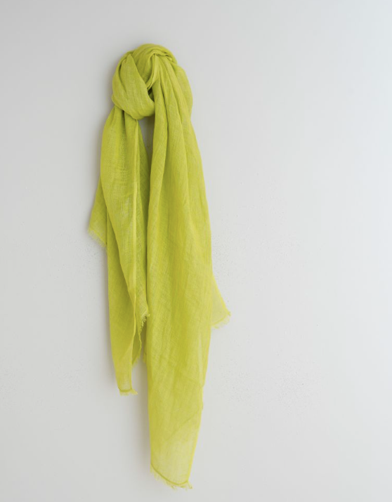 Linen Scarf (Yellow) - Indi & Cold