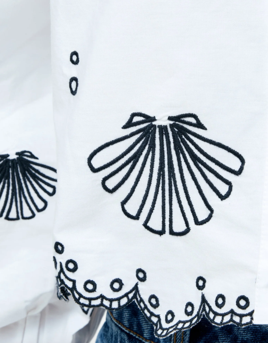 Cambria Embroidered Top - French Connection