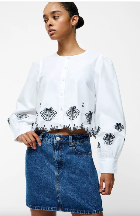 Cambria Embroidered Top - French Connection