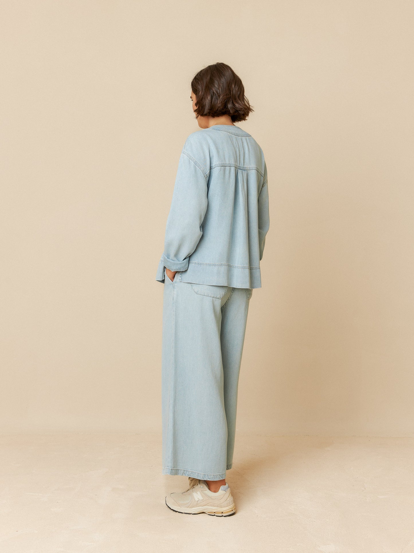 DENIM EFFECT OVERSHIRT - INDI&COLD
