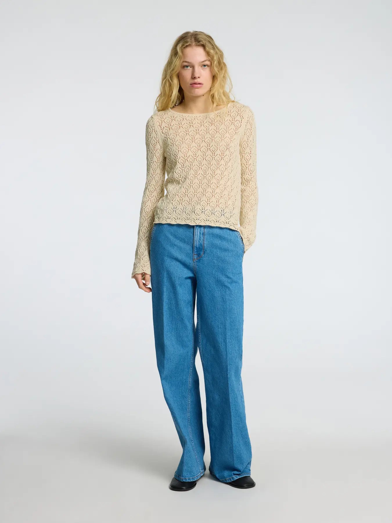 SLFNIVA LS KNIT O-NECK - SELECTED FEMME