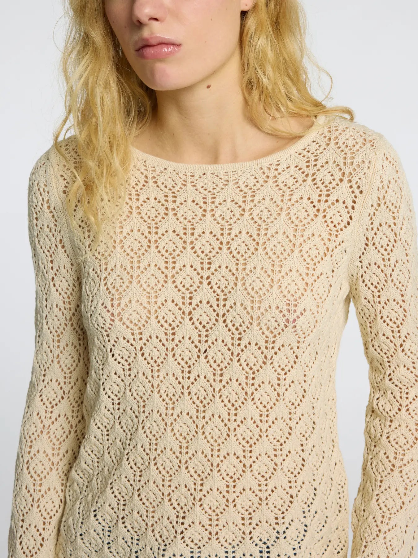 SLFNIVA LS KNIT O-NECK - SELECTED FEMME