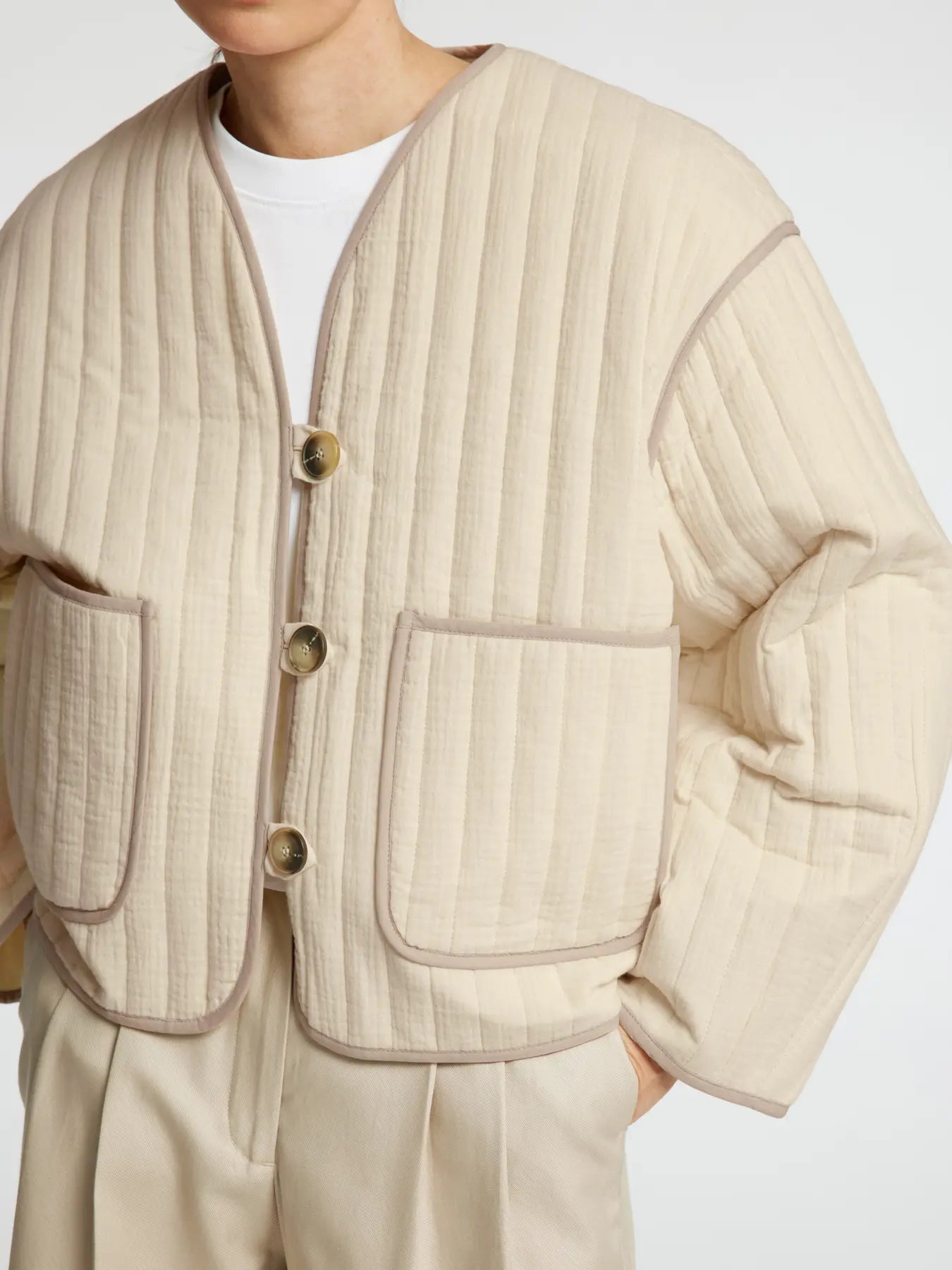 Quilted Padded Jacket - Selected Femme