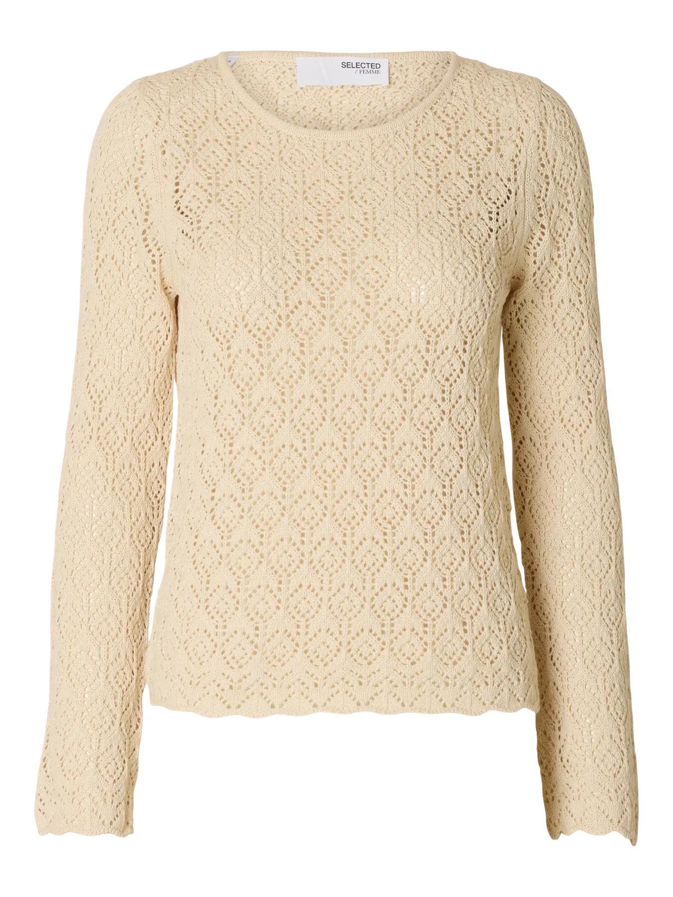 SLFNIVA LS KNIT O-NECK - SELECTED FEMME
