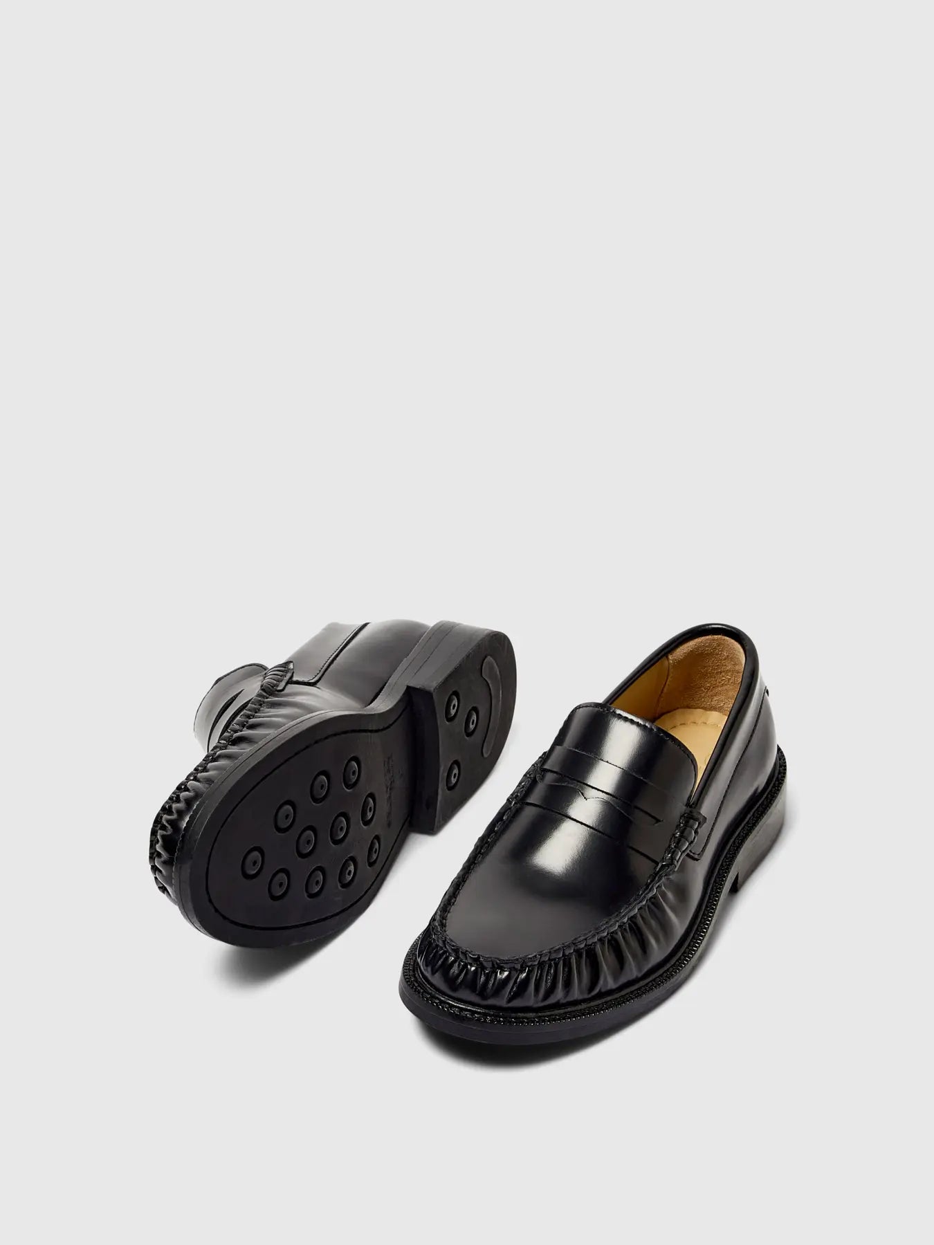 CAMILLE LEATHER LOW PENNY LOAFER - SELECTED FEMME