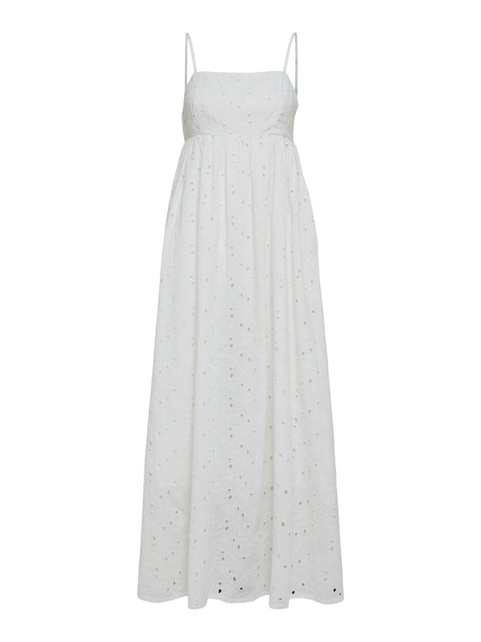 Bonita Maxi Broderie Dress - Selected Femme