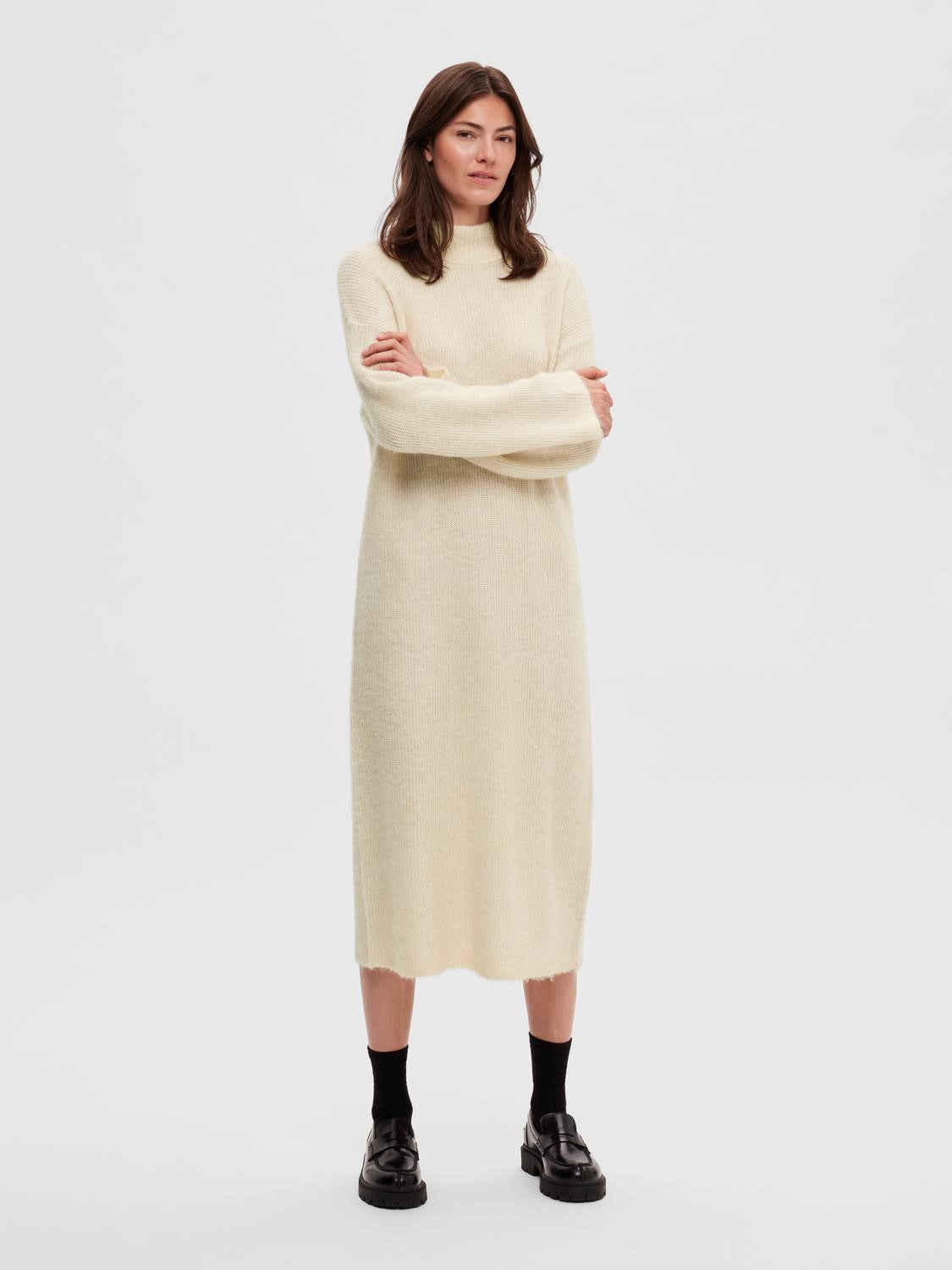 Maline Knitted Midi Dress - Selected Femme
