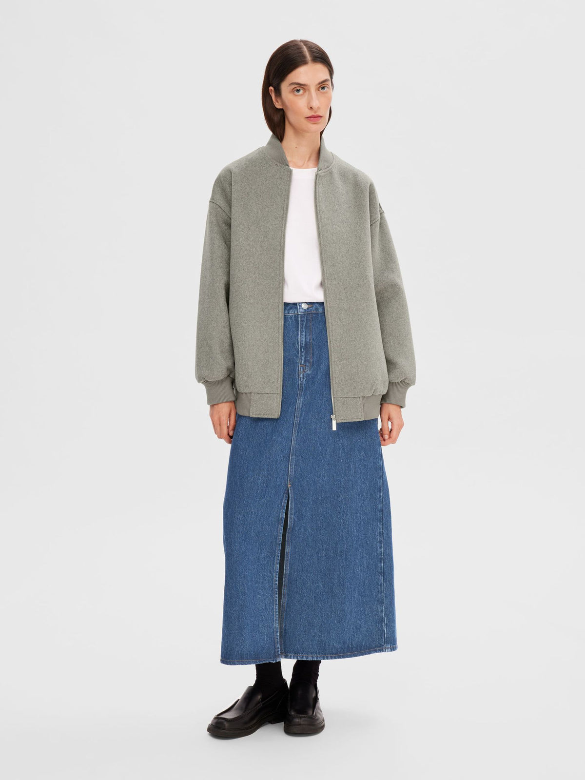 Wool Bomber Jacket Celine - Selected Femme