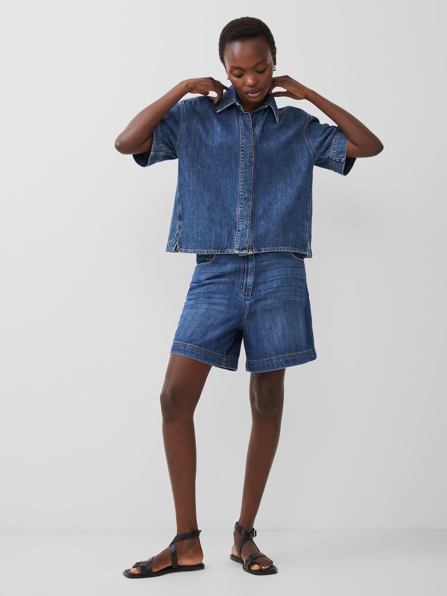 Finley Denim Short Sleeve Shirt - French Connection