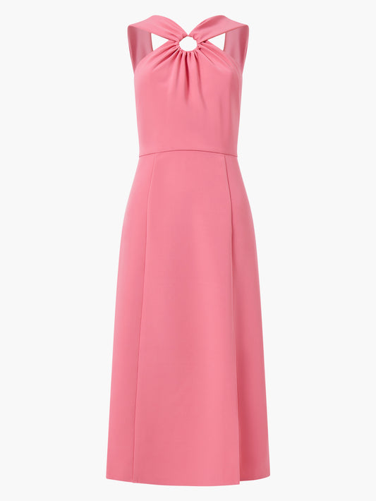 Crepe Ring Halterneck Dress - French Connection