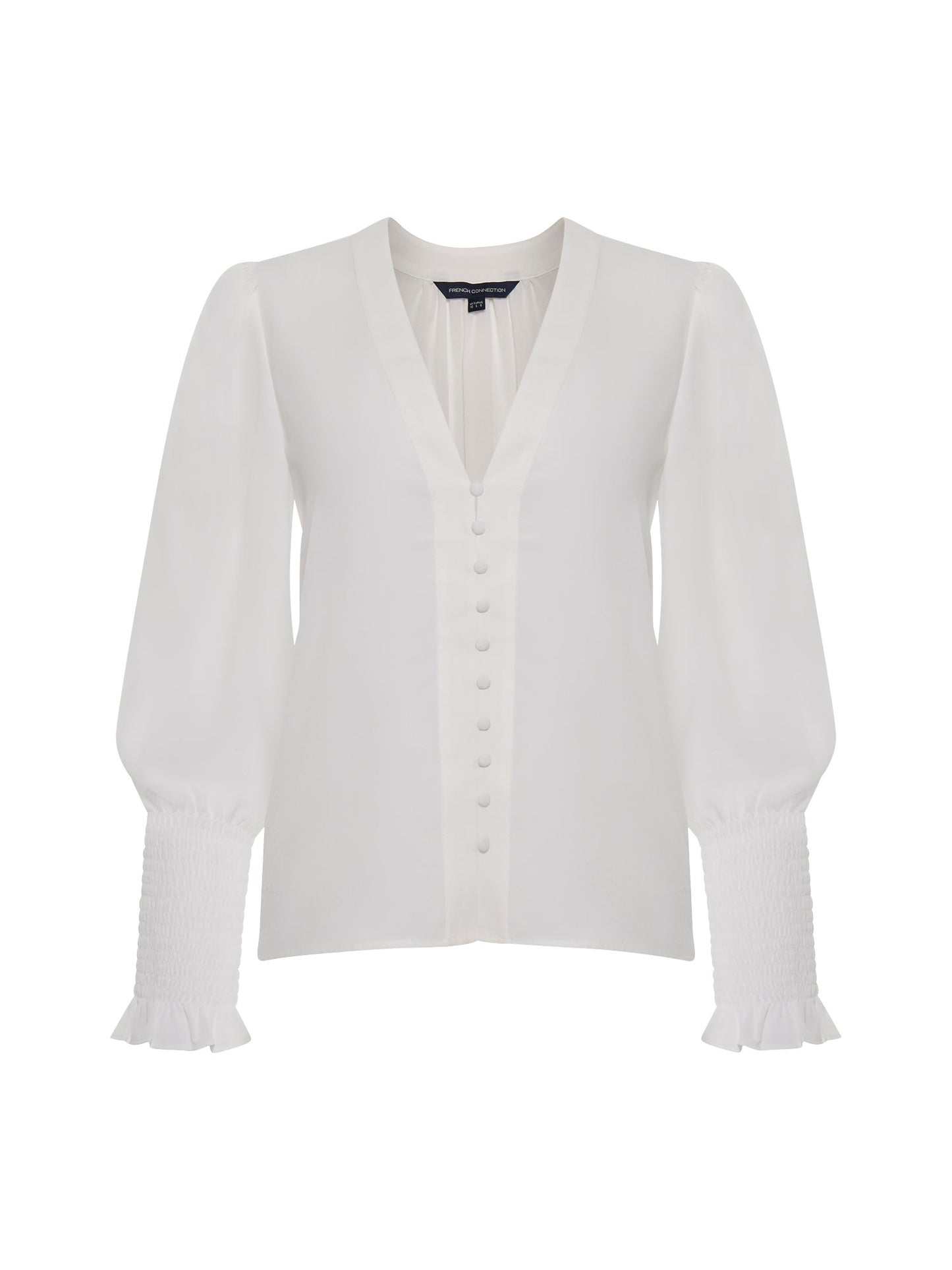 CREPE V NECK BLOUSE FRENCH CONNECTION