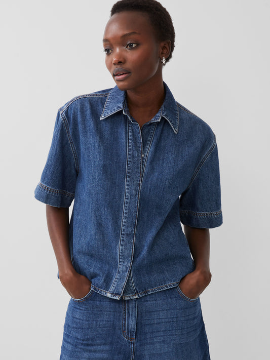 Finley Denim Short Sleeve Shirt - French Connection