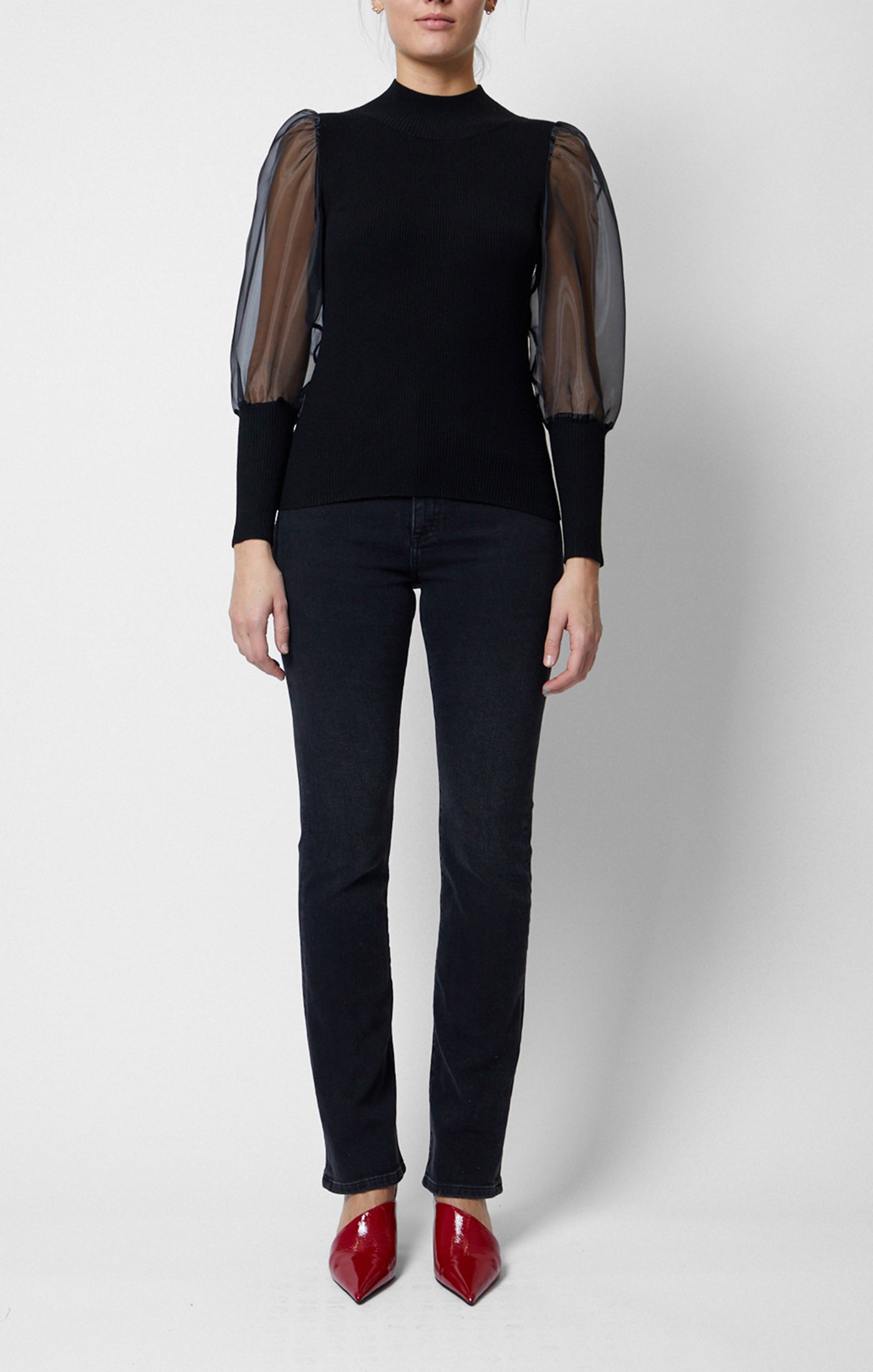 Krista Organza Puff Sleeve - French Connection